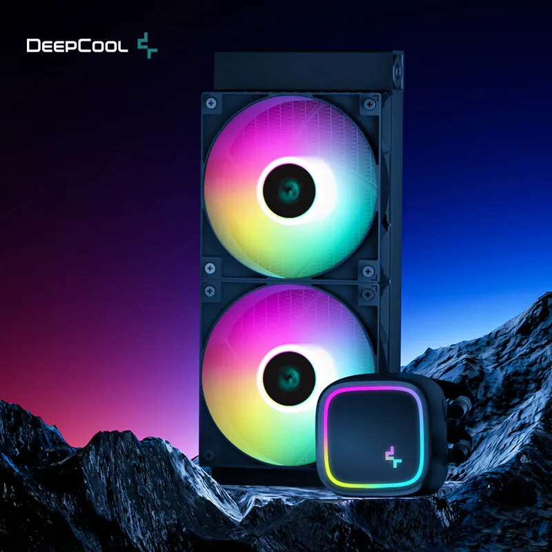 DeepCool-Refrigerador de água 240 ARGB, All-In-One DIY Fluid Gaming Loop Block, Ventilador 120 milímetros, Velocidade da bomba 2550 RPM, LE520 CPU