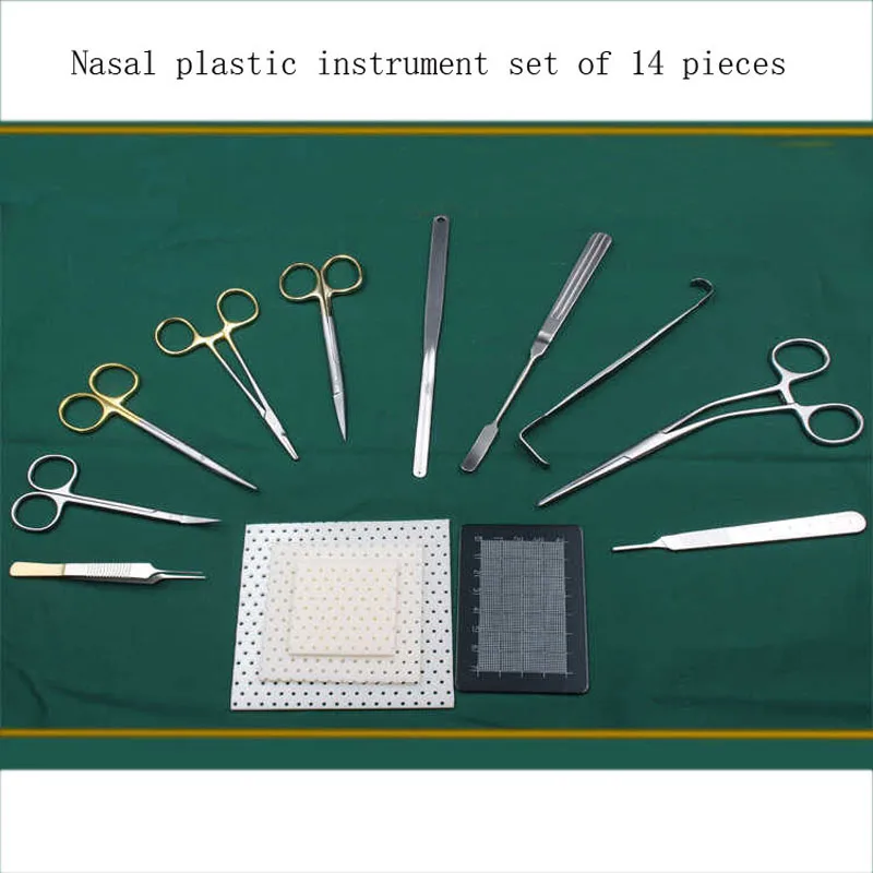 Nasal plastic instrument pack nasal needle holder prosthesis Place forceps nose splint nose plastic tool