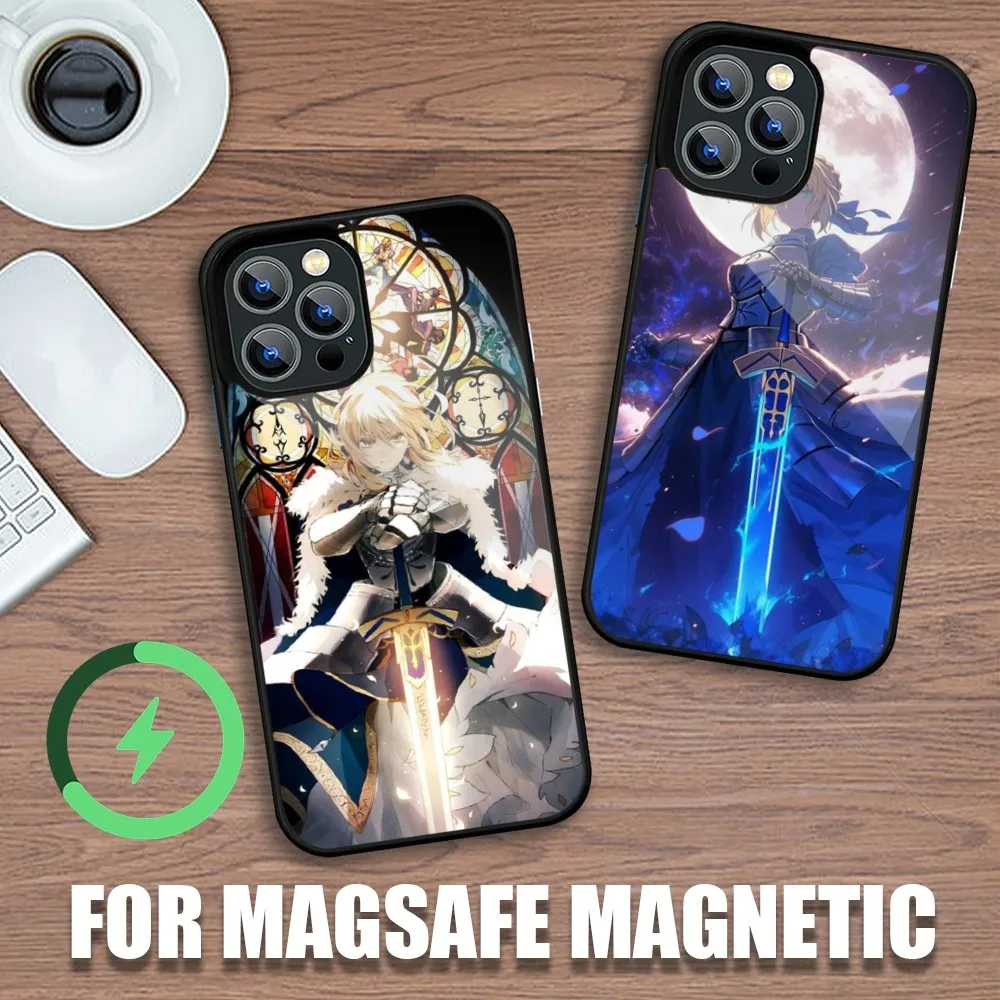 Fate Grand Order Game Phone Case For iPhone 11 12 13 14 15 Plus Pro Max Charging Magsafe Magnetic Wireless Cover