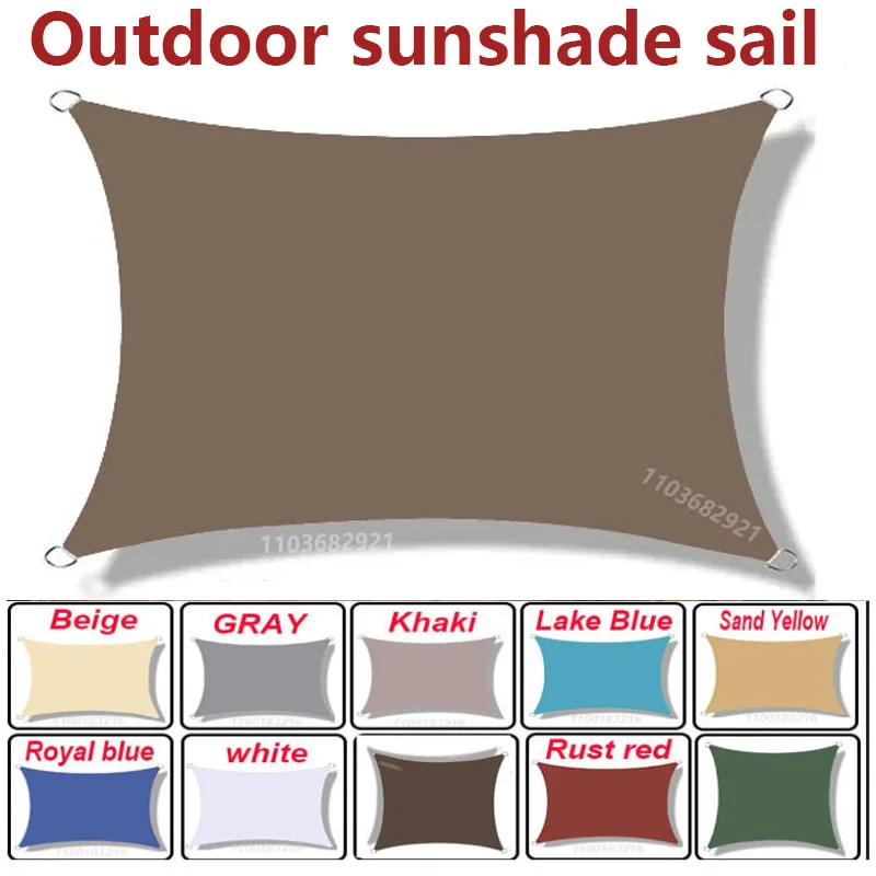 

Водонепроницаемый солнцезащитный навес, прямоугольный навес с УФ-блокировкой, навес для улицы, сада, террасы, навес от солнца