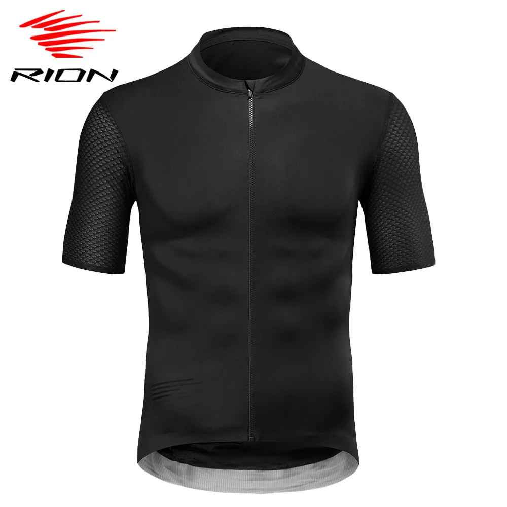 RION MTB Cycling Jersey Motocross Short Sleeve Bicycle T-shirt Race Mountain Bike Maillot Seamless Outdoor Sports Clothing