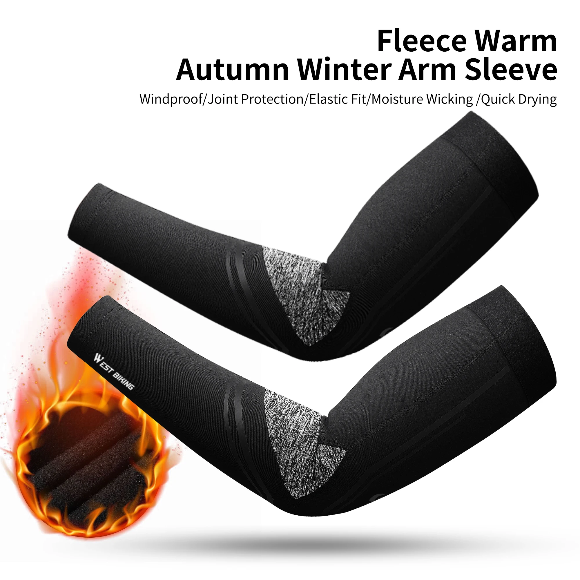 WEST BIKING Winter Warm Bicycle Arm Sleeves Legwarmers Men Women Spring Autumn Winter Sports Bike Sleeves Cycling Leg warmers