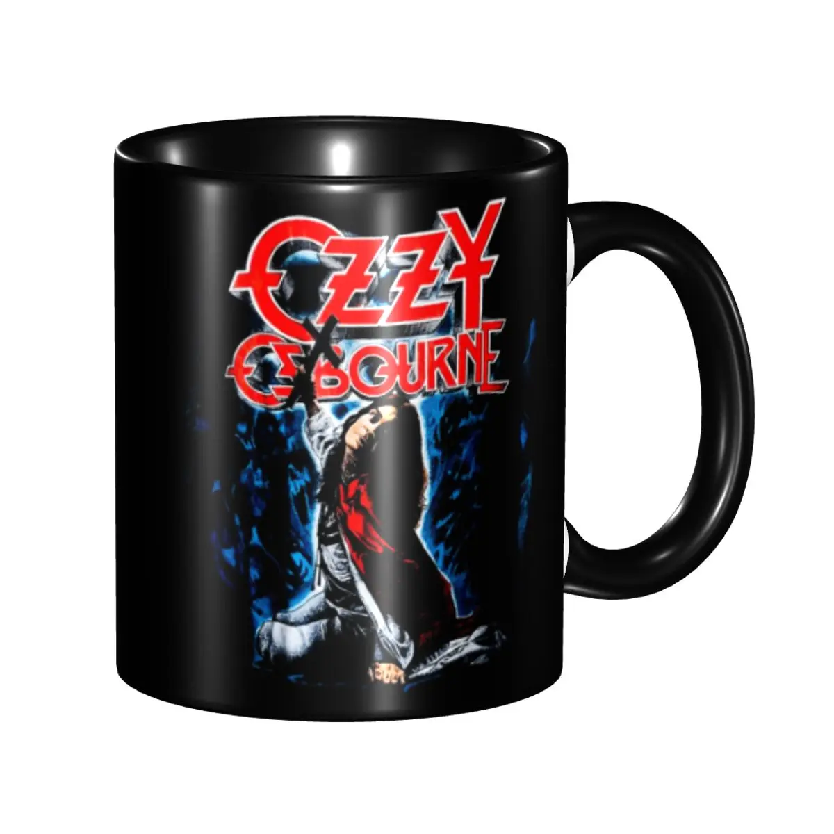 

DIY Heavy Metal Singer Music Ozzy Osbourne Ceramic Mugs Customized Coffee Cups Creative Gift
