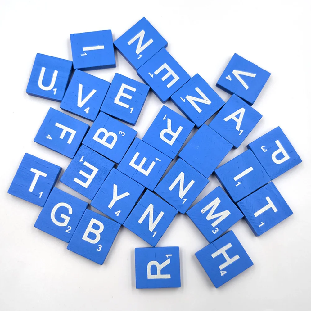 

100Pcs DIY Wooden Cubes Natural Wood Chips for Alphabet Puzzle Creative Crafts and Keepsakes for Special Occasions