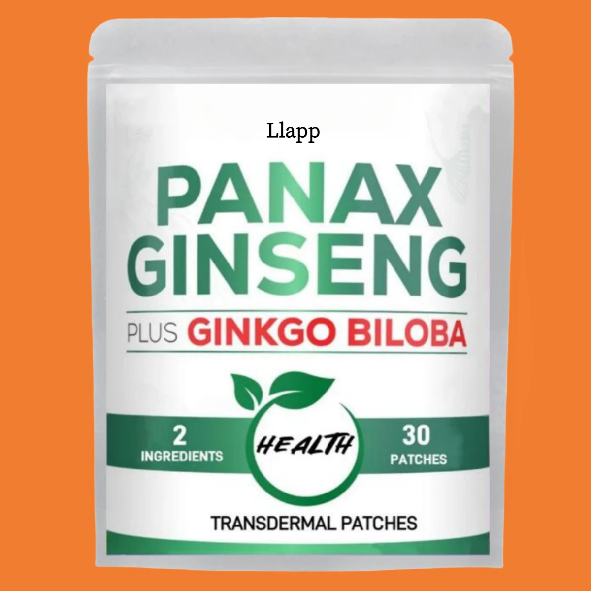 30 Patches Korean Red Panax Ginseng Transdermal Patches with Ginkgo Biloba Leaf Energy Brain Health Immune System