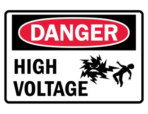 DANGER HIGH VOLTAGE Sign CUSTOM METAL SIGN Durable Aluminum NO RUST SIGN D#267