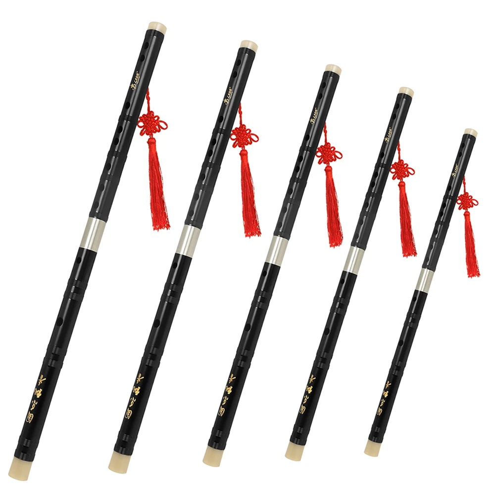 

Chinese Nation Factory Exquisite Traditional Handmade Old Mahogany Musical Instrument Bamboo Flute