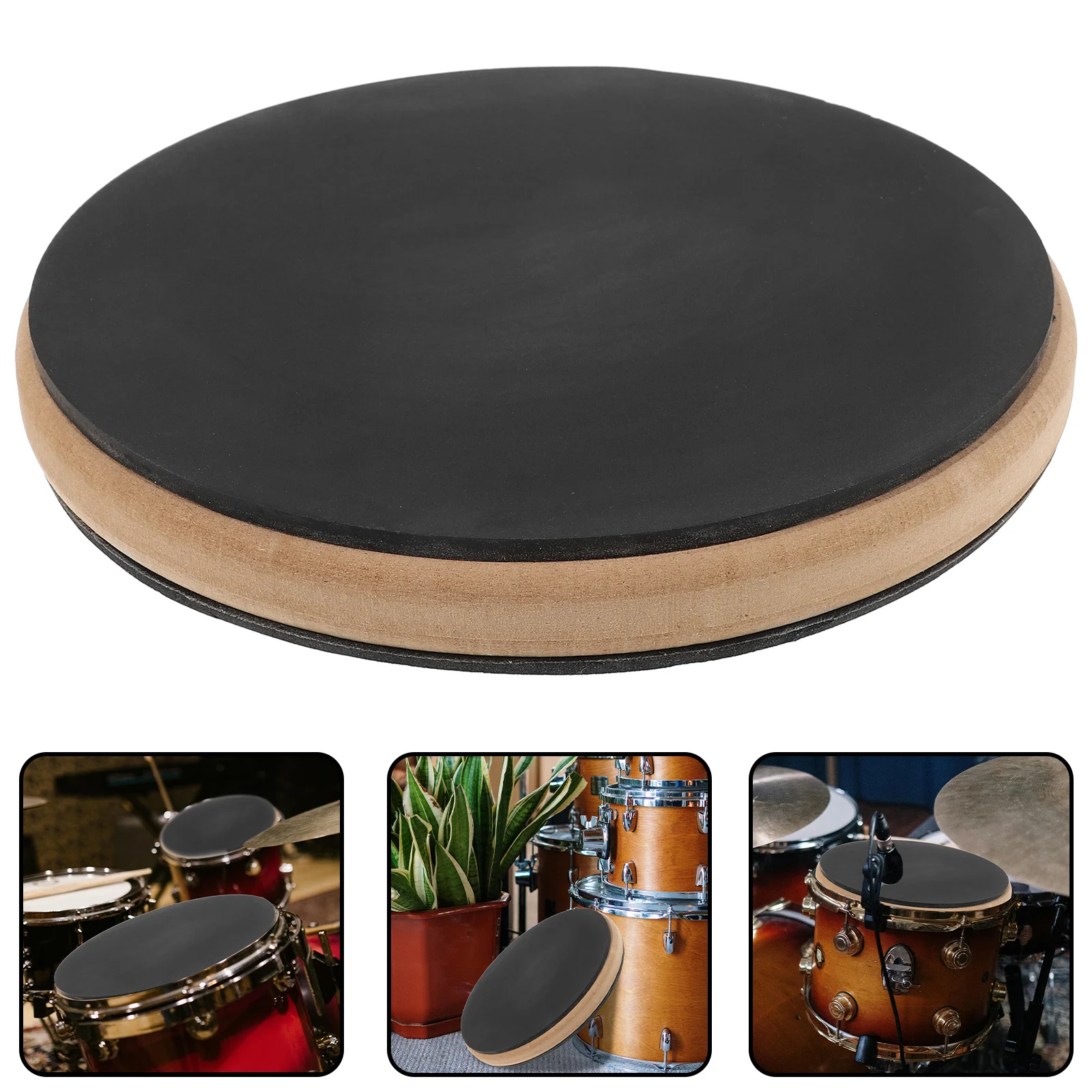

Drum Set Thick Rubber Soundproof Mute Pad Cushion Dampening Pads Drum Practice Silencers Accessories Dampening Rubber Pads
