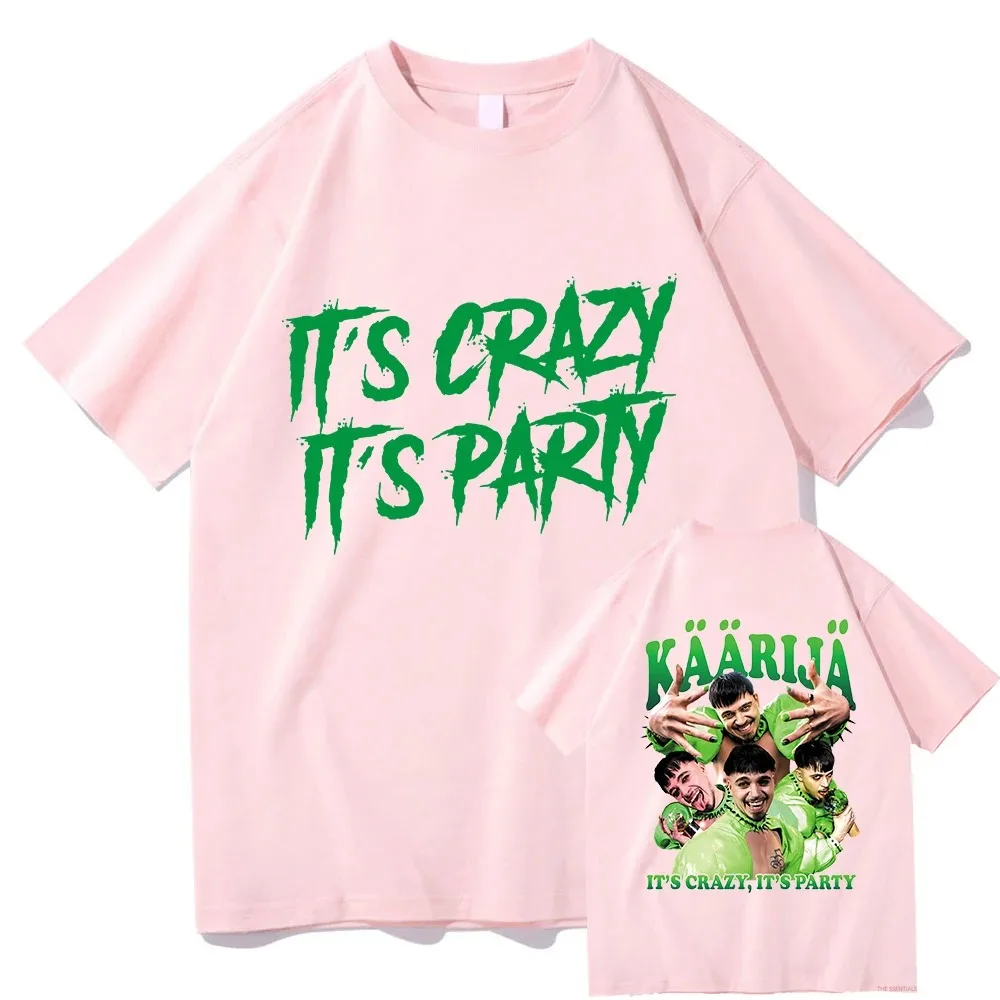 Käärijä It's Crazy It's Party T Shirts Retro Kaarija Men/women Graphic Sweatshirt Vintage Funny Summer Cotton T-shirt Unisex Tee