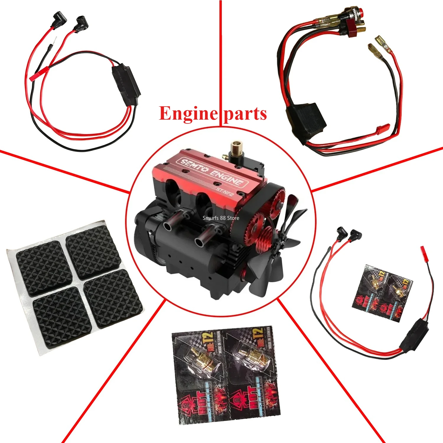 Engine Model ESC Ignition Power Module for TOYAN L200AC Twin Cylinder Methanol Engine Model Starting Accessories Spark Plug