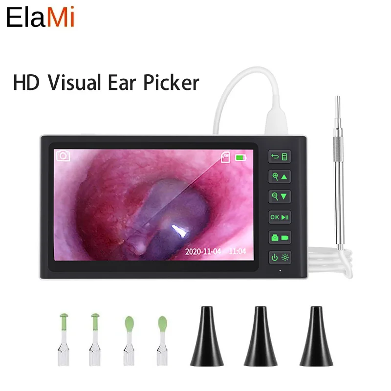 

7inch Screen Digital Otoscope Camera HD Visual Ear Picker 3.9MM Lens IP67 Waterproof HD 1080P With 32G TF Card For Ear Cleaning