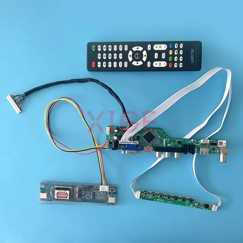 

LCD Driver Board Fit LTM190BT03 M190A1 MT190AW02 M190PW01 Kit DIY AV+USB+IR+VGA+HDMI 1440*900 Analog TV Screen 2CCFL LVDS 30 Pin