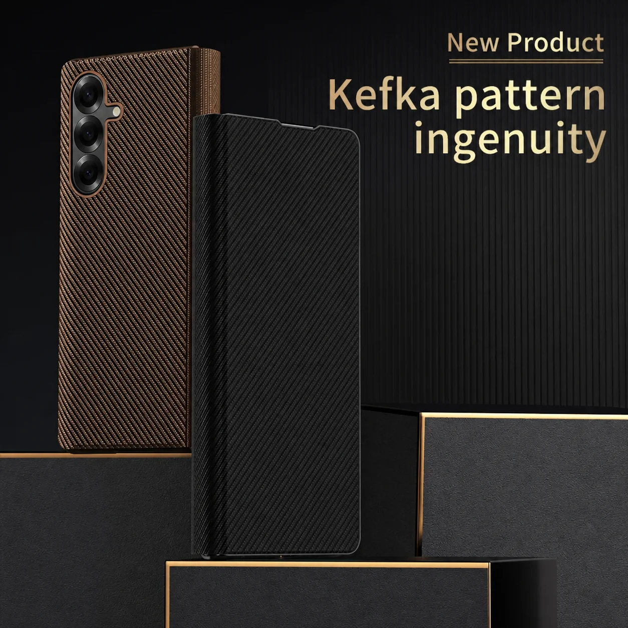 Skórzane etui anty-odciskowe do Samsung Galaxy Z Fold 8 Ultra 7 6 5 4 5G Fold8 Fold7 Fold3 Fold5 Fold4 Fold 3 2 Fold2 Fold6 — zdjęcie produktu 3
