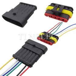 6 Pin Way Automobile Wire Cable Connector with Wires Car Sealed Sockets Auto Waterproof Plug 282090-1 282108-1