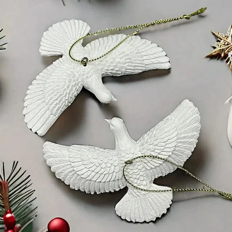 Style Friendship Doves - Home Alone 2 Resin Xmas Ornament Doves Christmas Tree Ornaments- Best Gift for Someone Special