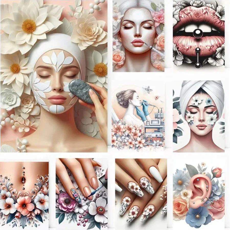 

DIY Diamond Mosaic Nail Beauty Salon Spa Manicure Face Massage Diamond Painting Embroidery Cross Stitch 5D Full Drill Handicraft