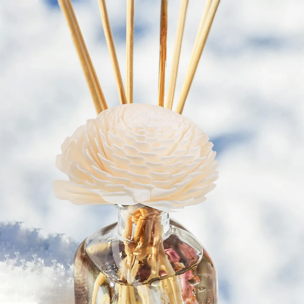 

2Pcs Bendable Cotton Rope Essential Oil Diffuser Flowers Replaceable Faux Fragrance Heads Small Decorative Diffuser Parts