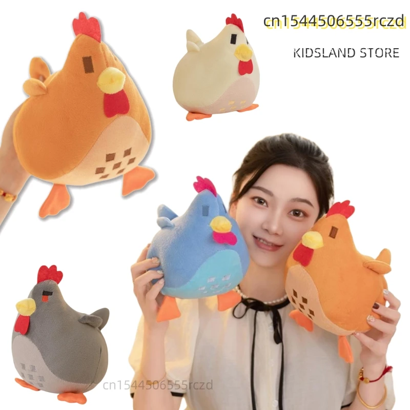 Cartoon New Hot Sell Chicken Plush Doll Game Anime Animal Hen Plush Toy Super Soft Home Decor Appease Gift For Boys And Girls