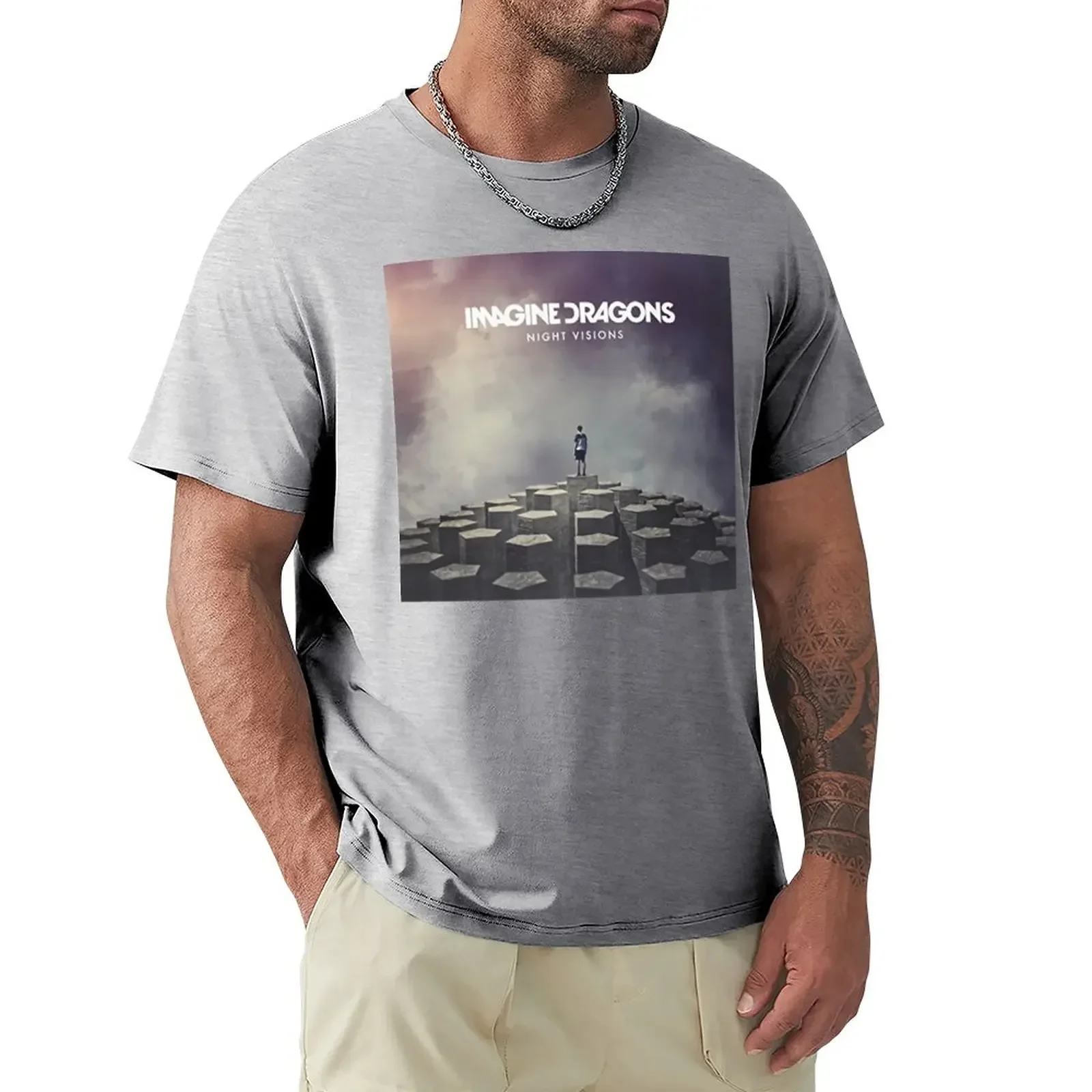 

-Night Visions T-Shirt man t shirt hippie clothes T-shirts oversize plain t shirts men