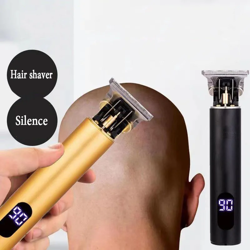 Hair Clipper Light Head Electric Hair Clipper USB Charging Hair Cutting Machine Carving Mark Razor Factory LCD Trimmer