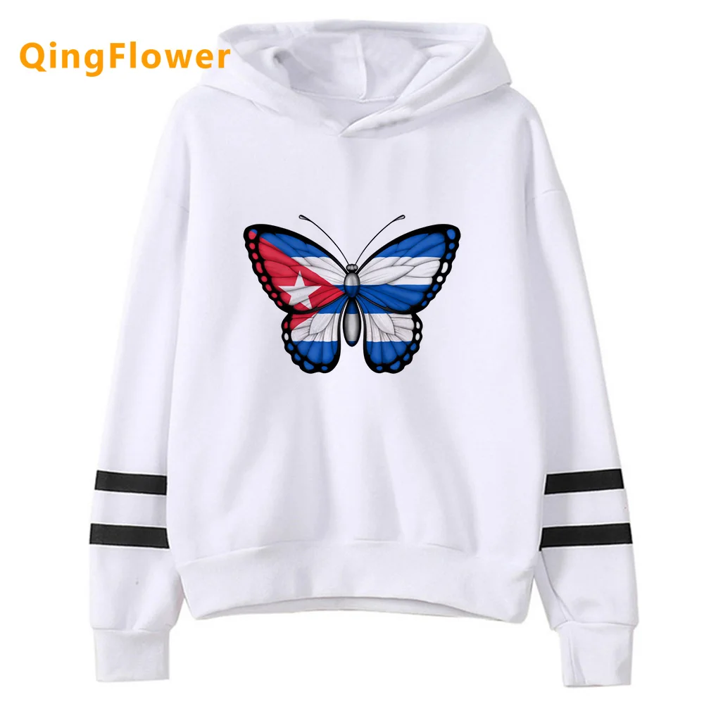 Cuba hoodies women 2023 funny Winter  aesthetic clothing pulls women Korean style sweater