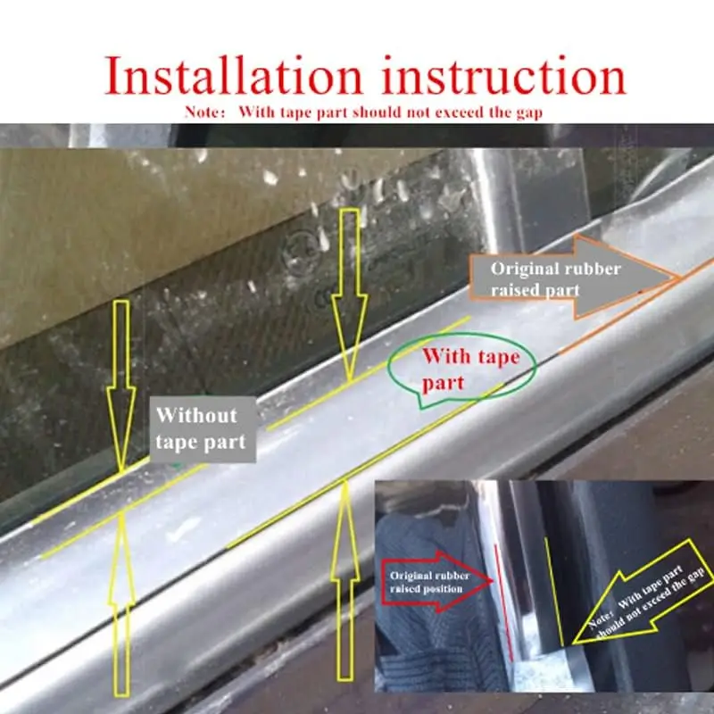 

4-метровая уплотнительная лента для края оконного стекла автомобиля, грузовика, резиновая уплотнительная лента для лобового стекла 20 мм
