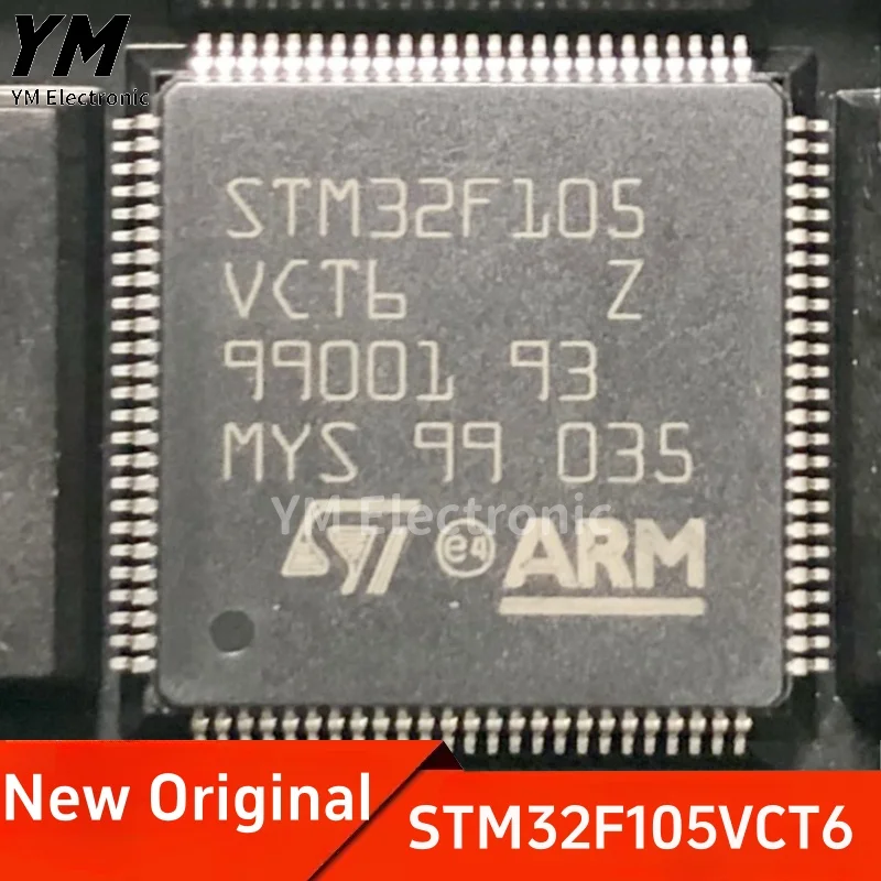 New Original STM32F105VCT6 LQFP-100 ARM Cortex-M3 32-bit Microcontroller MCU