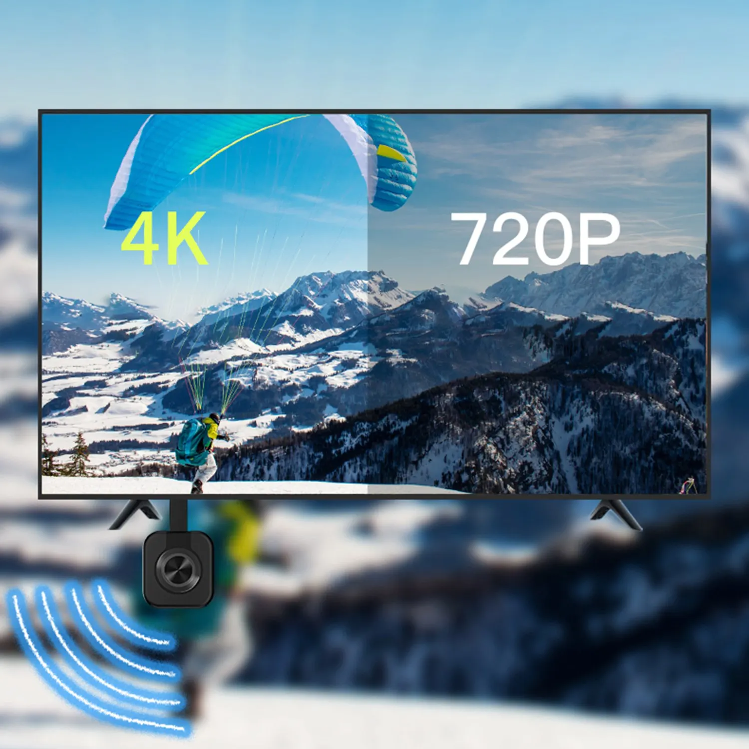 

COTS-tБеспроводной дисплей Беспроводной телефонный ключ HDMI HD Адаптер дисплея 4K Двухчастотный