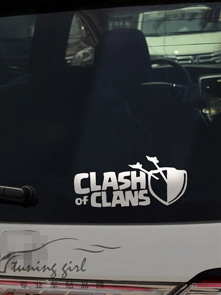 ملصقات السيارات كلاش أوف كلاانس COC الشارات العاكسة للزجاج الأمامي الوفير جذع الدراجات النارية ضبط السيارات D2 #3