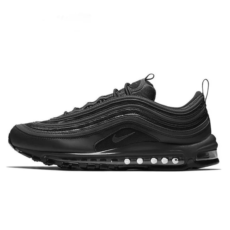 Nike Air Max AirMax 97 Triple Black White Golden Anthracite Metallic Trainers Sports Shoe Sneakers Women Men Running Shoes