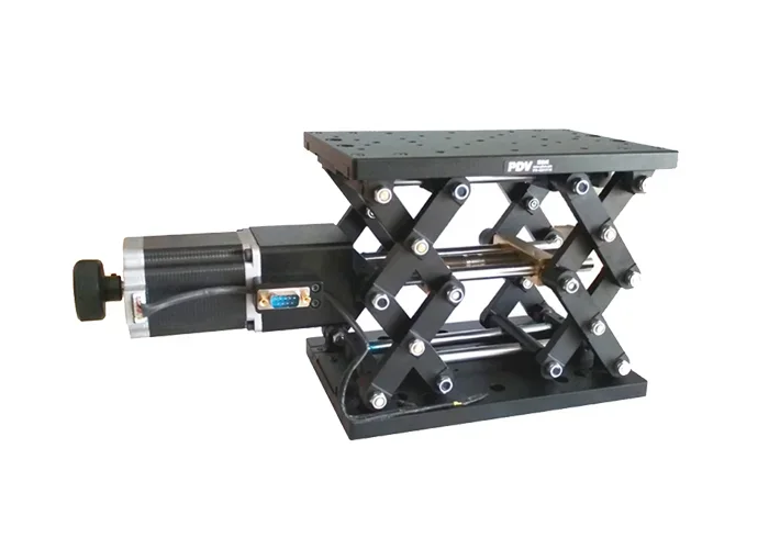 High-precision lift table PDV PT-GD402, scissor lift table/hollow turntable, repeatable positioning accuracy 10μ