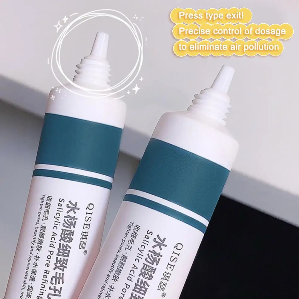 Salicylic Acid Pore Shrinking Cream Repairing Tightening Korean Skin Serum Oil Care Face Control Moisturizing Cosmetic J4y5