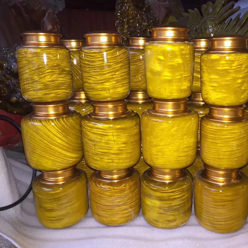 

Whole material carved golden nan solid wood tea can Golden storage tank Wooden crafts