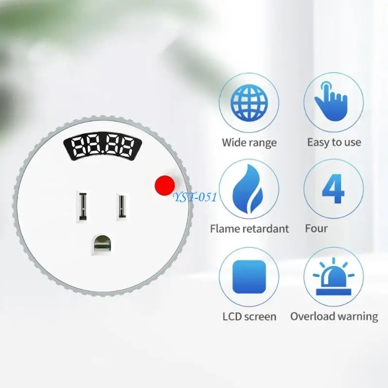 E15A Rotate Adjust Countdowns Outlet Programmable Timing Socket Kitchens Timer Outlet