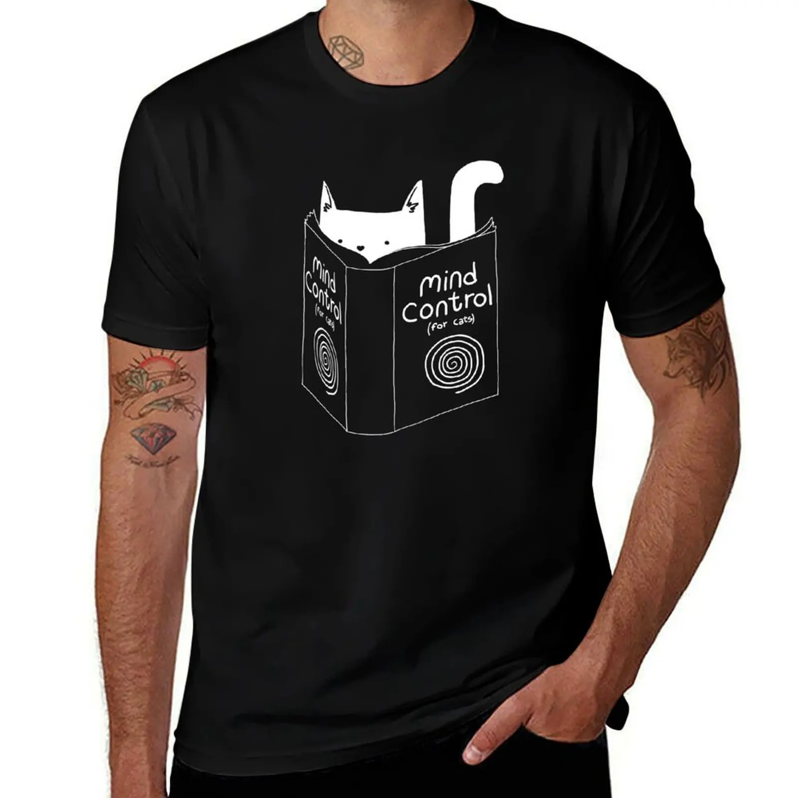 

Mind Control 4 Cats T-Shirt man t shirt designer men t shirt cotton 100% T-Shirt