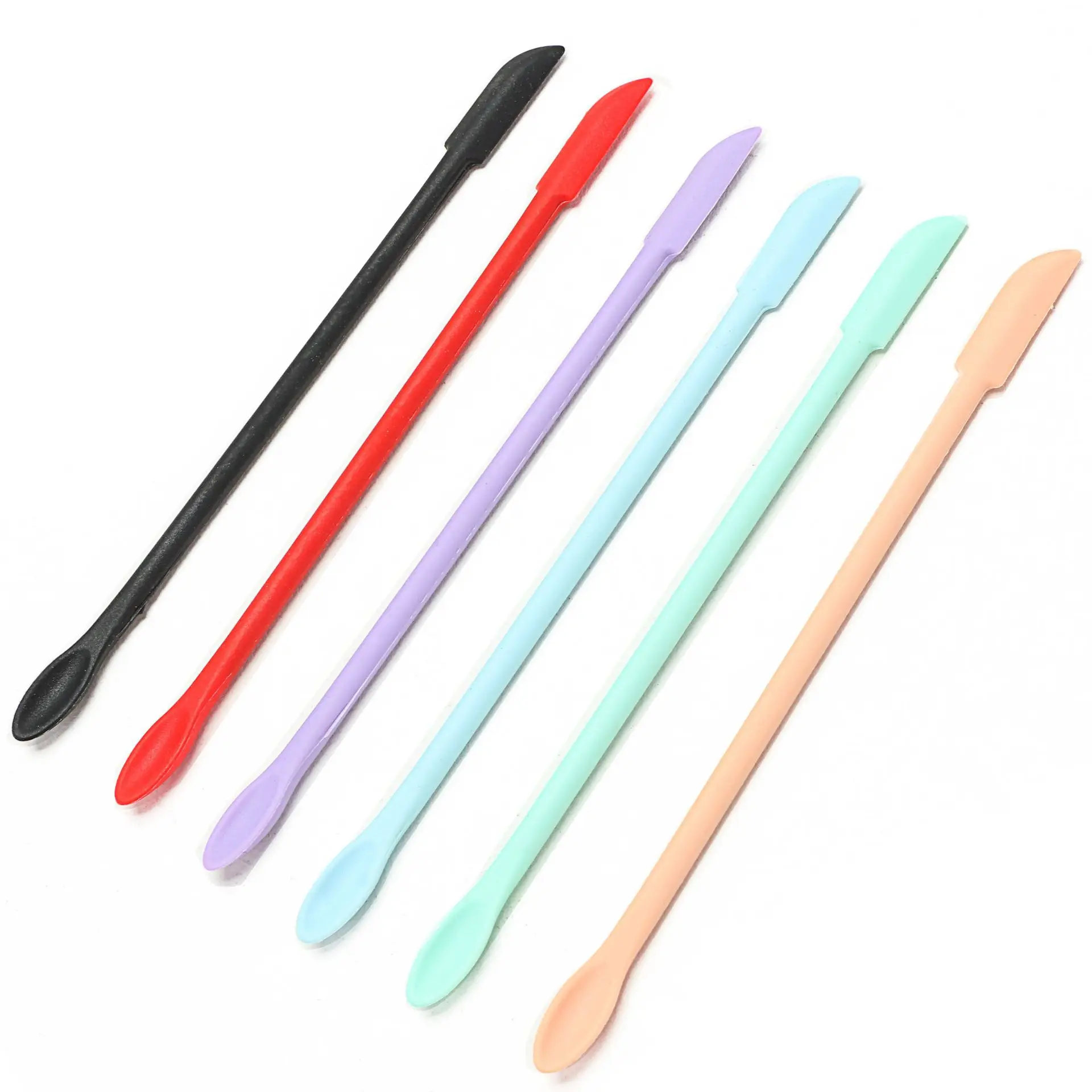 NEW Silicone Double-head Lengthened Scraper Cosmetic Jam Deep Bottle Scraper Mini Spatula Set Makeup Tools Face Cream Spatula