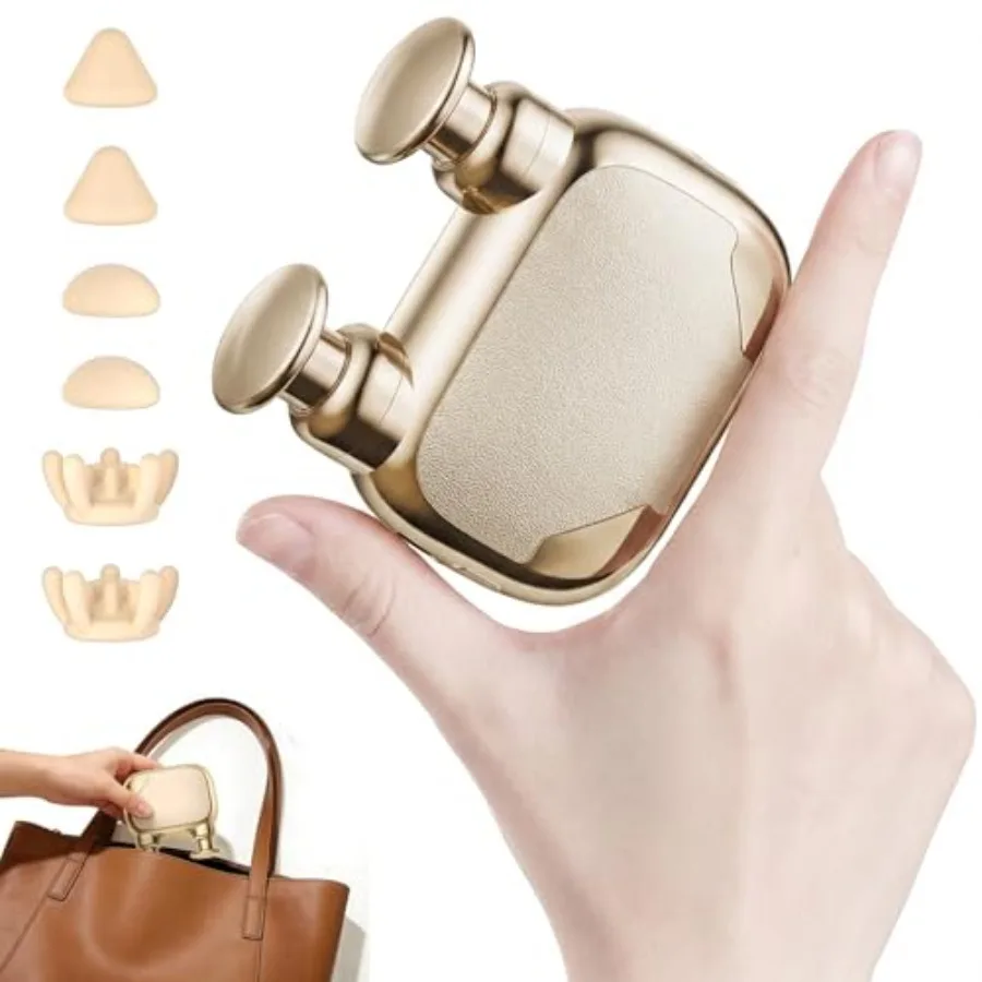 

Double Head Mini Massage Gun, Portable Percussion Deep Tissues Muscle Massager, Compact Handheld Massager for Muscle Fatigue Re