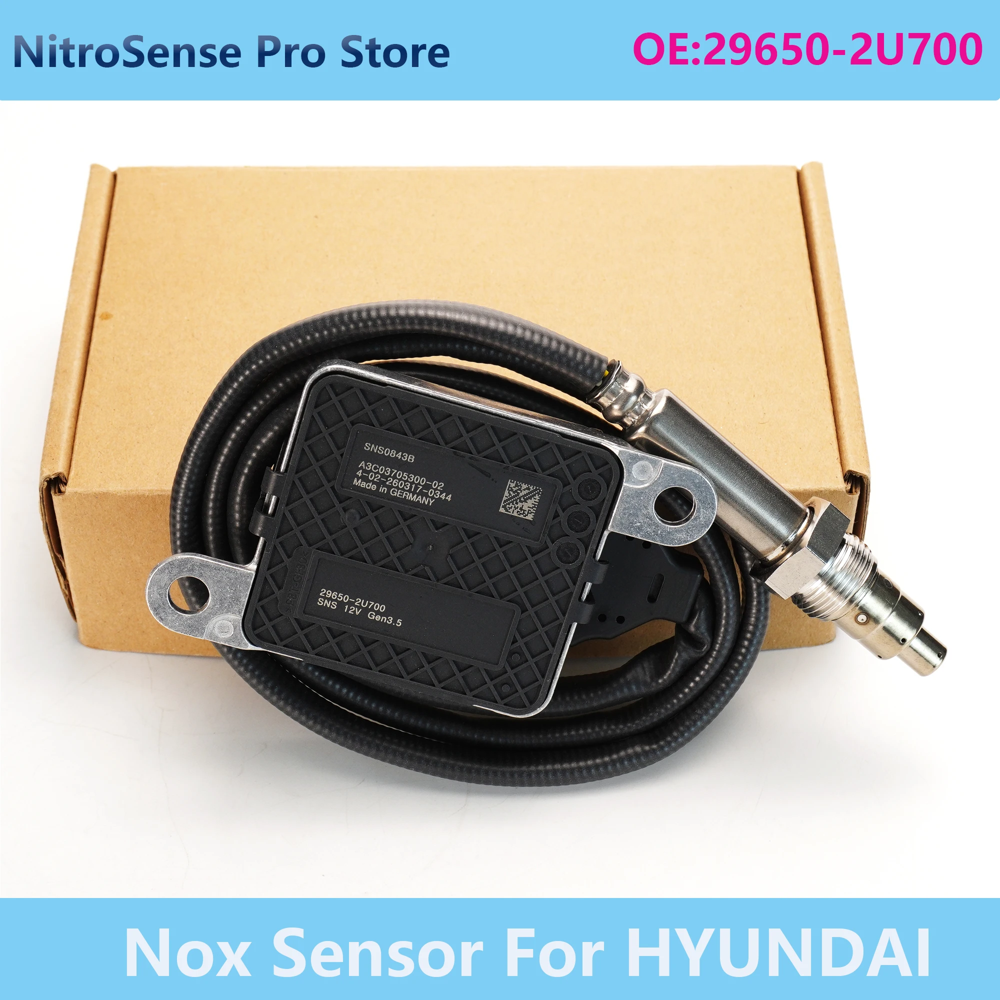 

29650-2U700 Nox Sensor First-class Performance Nitrogen Oxide Sensor 296502U700 SNS0843B For HYUNDAI 12V High Quality Auto Parts