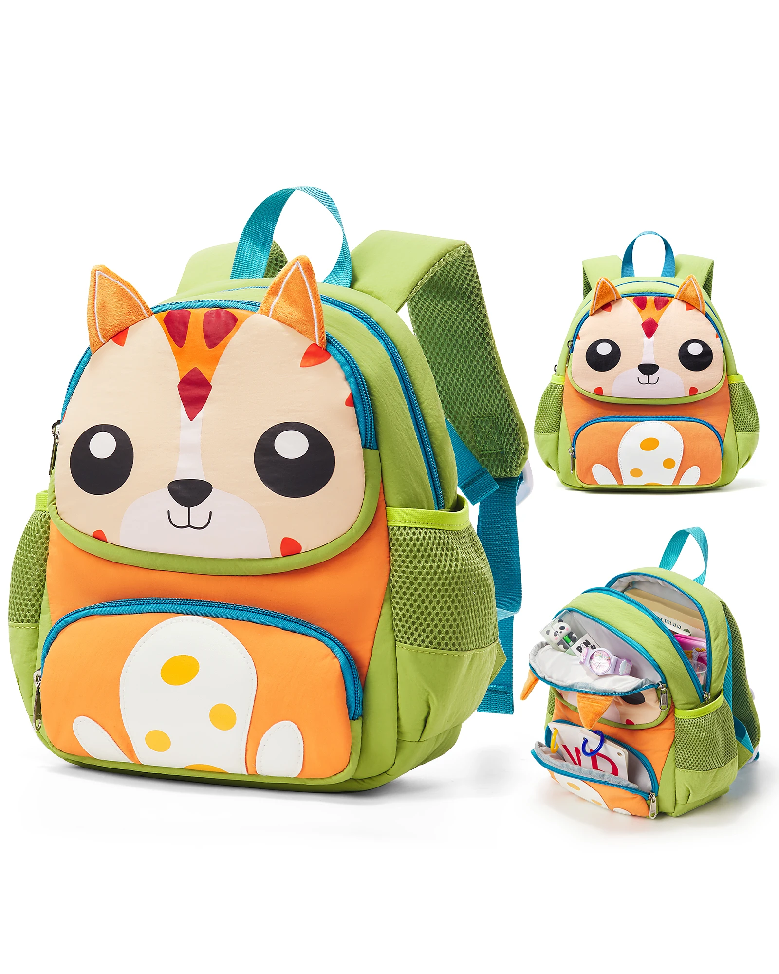 Toddler Backpack for Boys Girls 2-4,Mini Kids Backpack,Small Baby Backpack with Toddler,Water-Resistant Pre-K School Bag,Animals