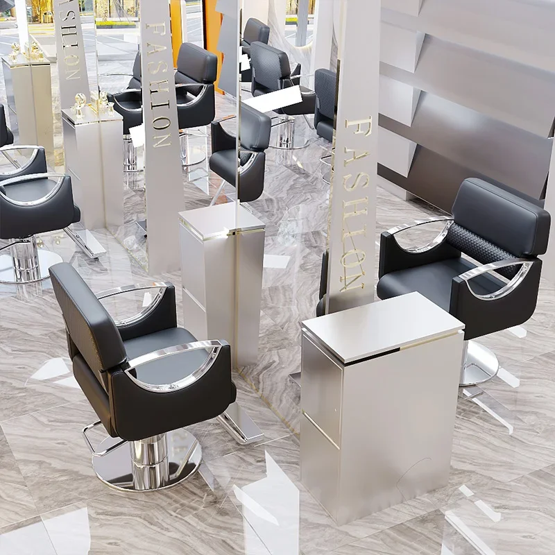 

Salon Modern Barber Chair Swivel Professional Foot Rest Classic Chair Support Beauty Silla Para Barberia Barbershop Furniture