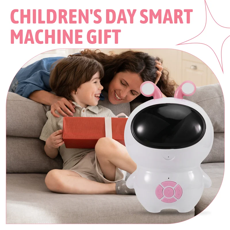 

M15K-WIFI Translation AI Robot Intelligent Dialogue LED Light Source Sound Effects For Children' S Gift White Pink