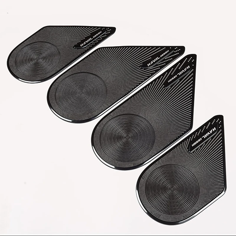 

For 2020-2024 Haval DaGou 1st Gen Speaker Grill Cover, Stainless Steel A-Pillar & Door Audio Trim Panel Decoration (Set of 4)