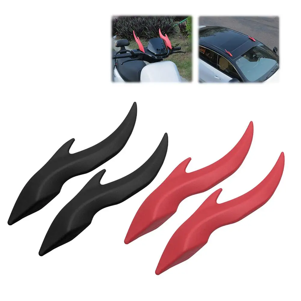 

Dragon Horn 3D Stereo Car Roof Decoration Sticker Anti-collision For SUV Sedan Hatchback Sticker Decoration H2O3