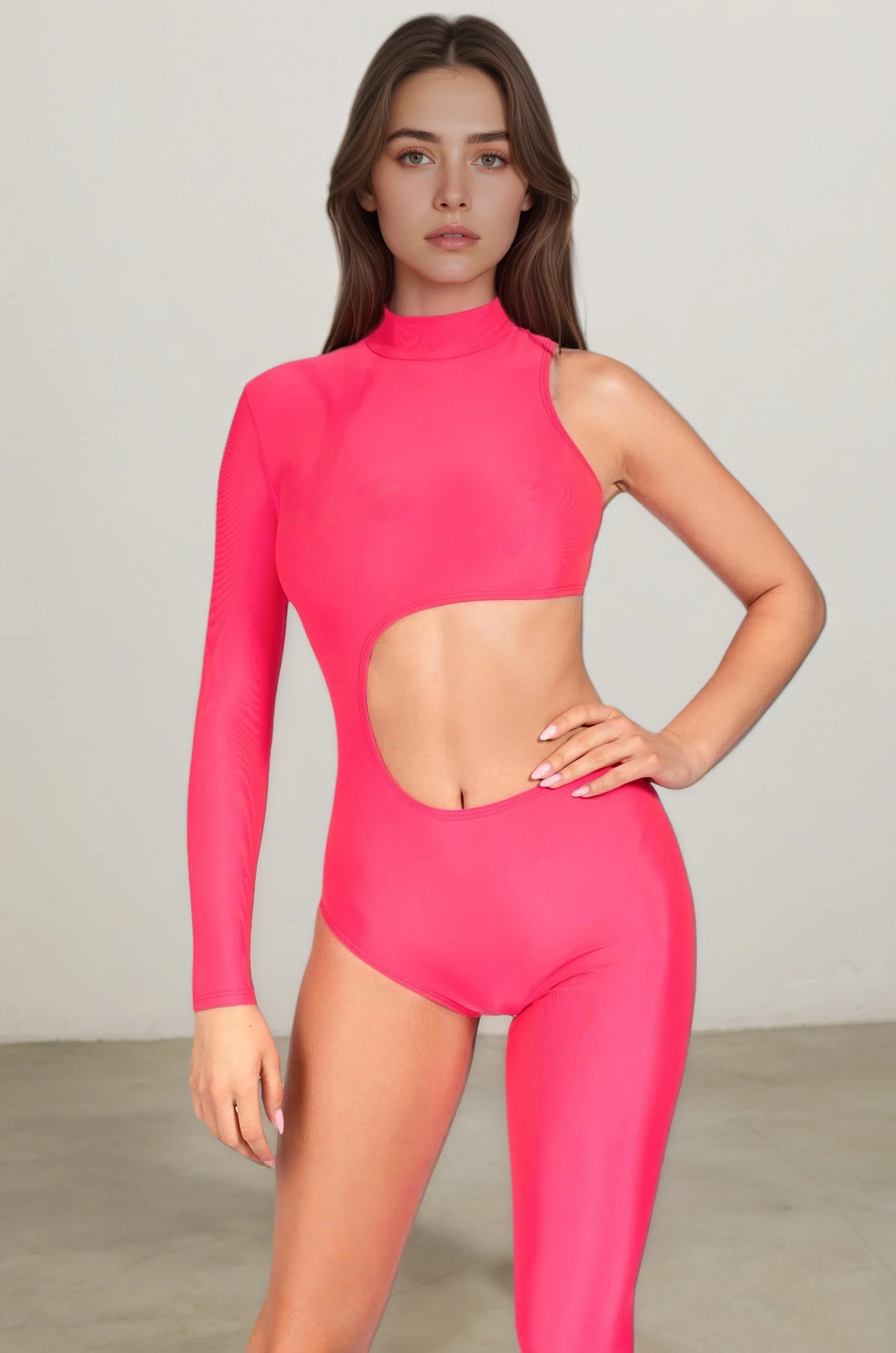 Damen Asymmetrischer Urlaubs-Bodysuit, Sexy Cosplay-Party-Jumpsuit, Modischer Bunter Halloween-Auftritts- und Aerial-Yoga-Anzug – Detail 11