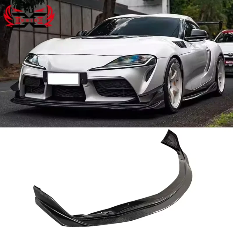 

Perfect Fit For Toyota Supra A90 A91 Mk5 Carbon Fiber VRS Style Front Bumper Lip Front Splitter Accessories Body Kits