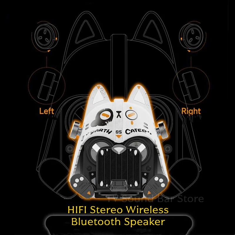 

Новый RGB-подсветка сабвуфер HIFI стерео беспроводной Bluetooth динамик гостиная настольный дисплей высокое качество звука аудио TWS куплет