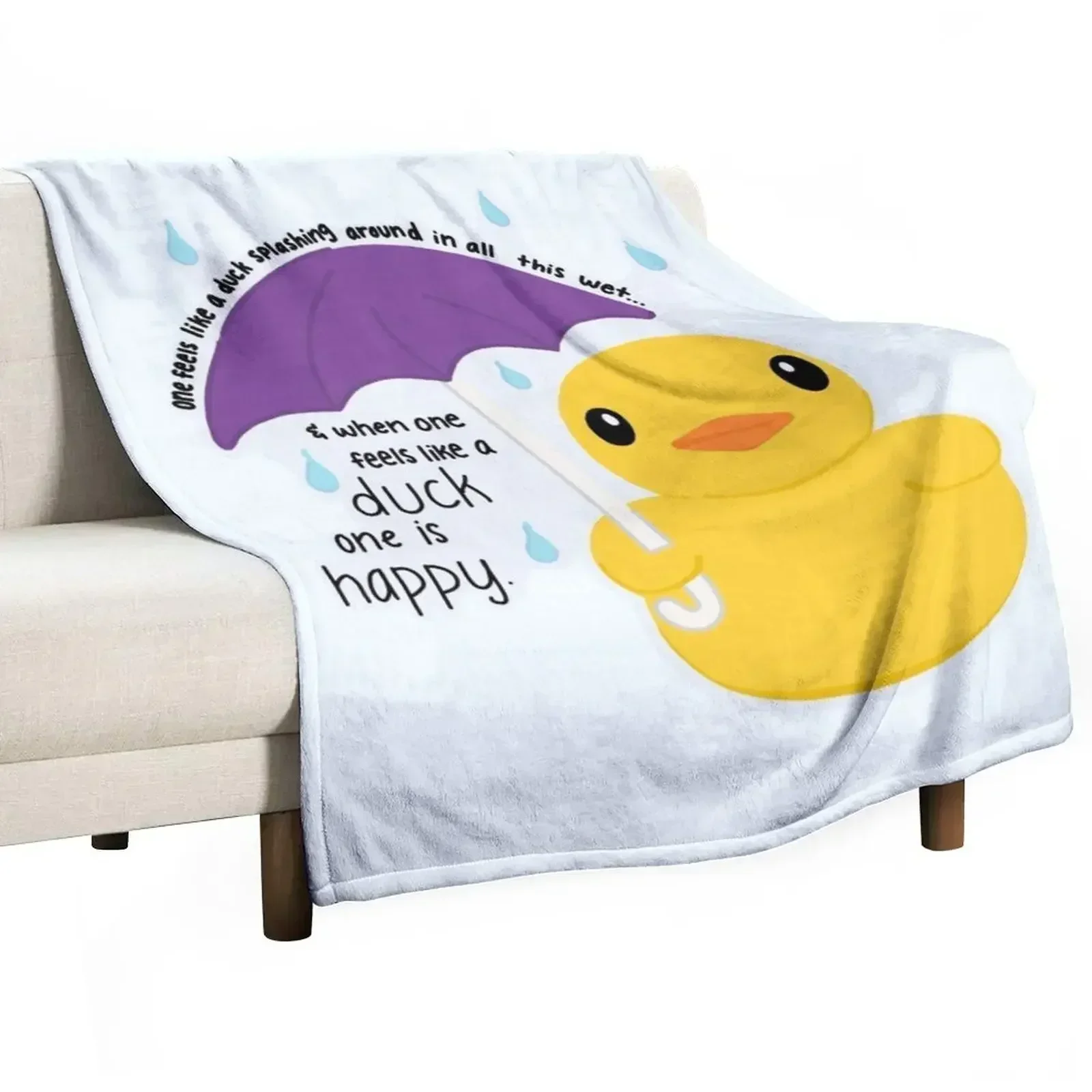 Duck Throw Blanket Picnic Personalized Gift Beautifuls Hairy funny gift For Baby Blankets