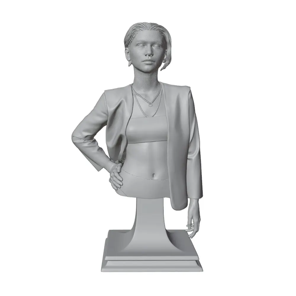 1/24/12/6 Desk ornament,Sexy girl resin model kit, mini 3D printed gray figure statue, unpainted,unassembled