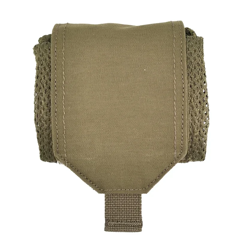 Tactical Pouch Mini EDC Magazine Pouch Multicam 500D Foldable Mesh Recycling Molle Storage Drop Dump Bag view 3