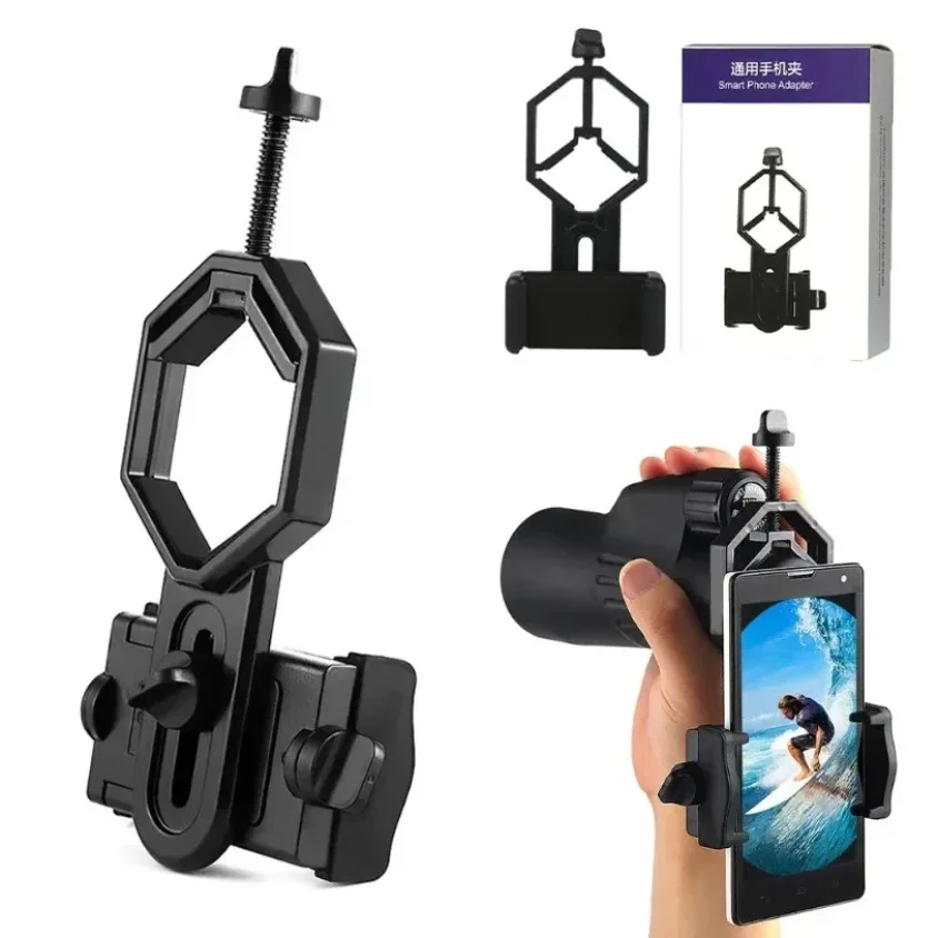Outdoor Bird Watching Glasses Camera Clip Phone Holder Photography Accessories For iPhone Samsung Xiaomi Smartphone Stand Mount